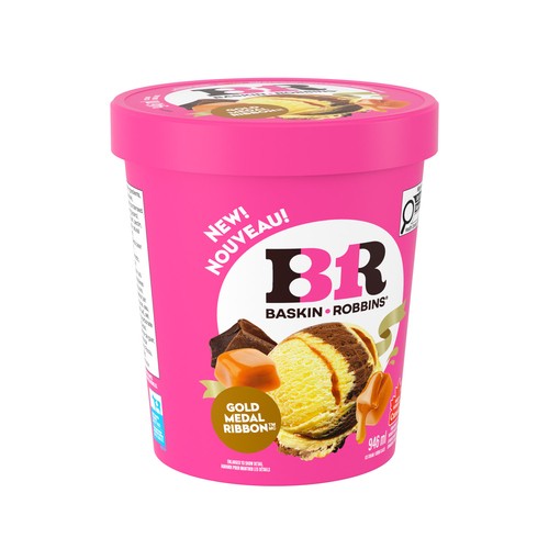 Baskin Robbins Ice Cream Gold Medal Ribbon 946 ml