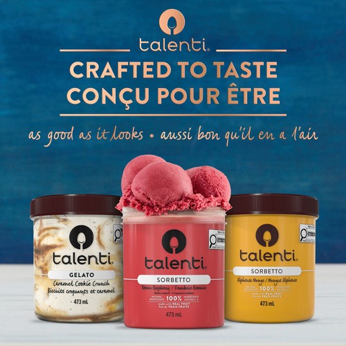 Talenti Dairy-Free Sorbetto Roman Raspberry 473 ml