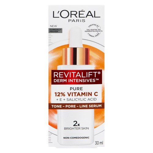 L'Oréal Revitalift Derm Intensives Serum Pure 12% Vitamin C + E + Salicylic Acid 30 ml