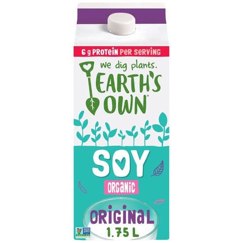 Earth's Own Gluten-Free Soy Milk Alternative Original 1.75 L