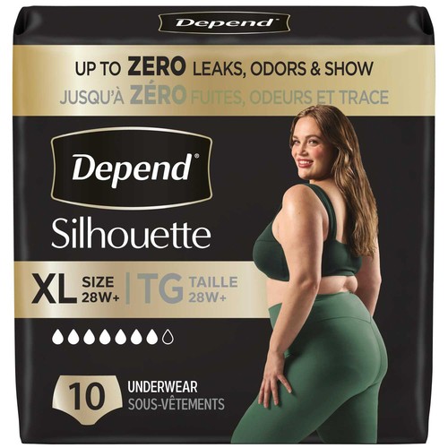 Depend Female Underwear Pink XL 10 Count