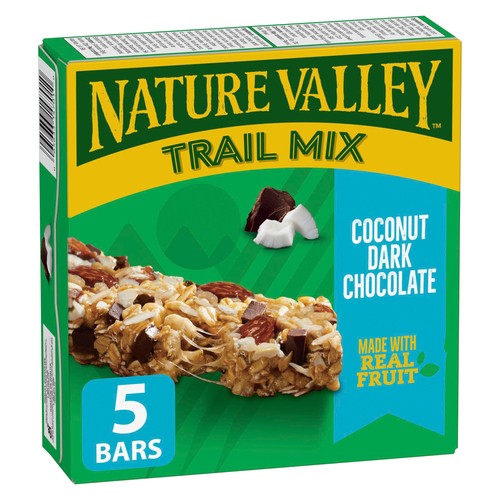 Nature Valley Trail Mix Granola Bars Dark Chocolate Coconut 160 g