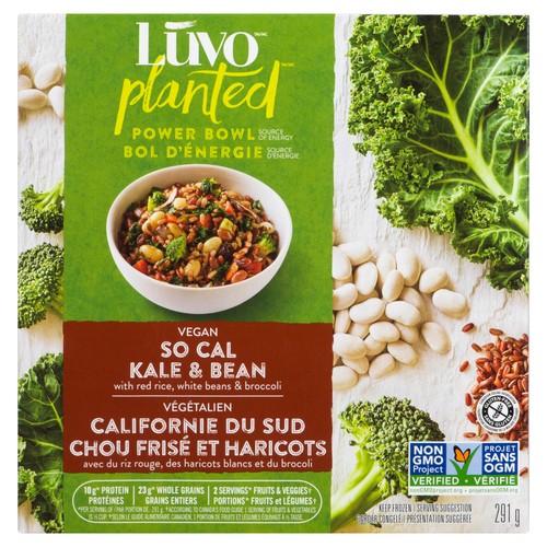 Luvo Gluten-Free Frozen Vegan Power Bowl So Cal Kale & Bean 291 g
