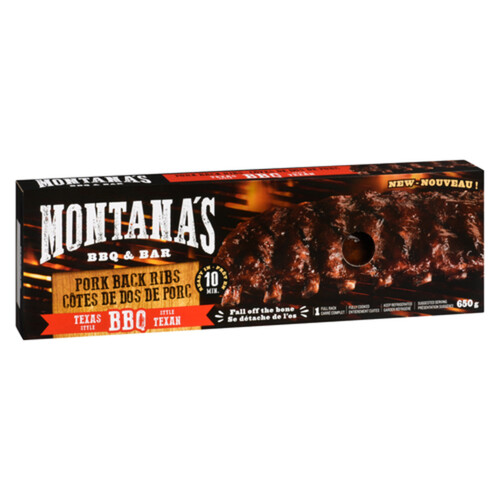 Montana's Pork Back Ribs Texas Style BBQ 650 g