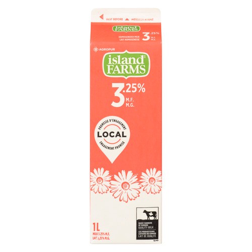 Island Farms 3.25% Homogenized Milk 1 L