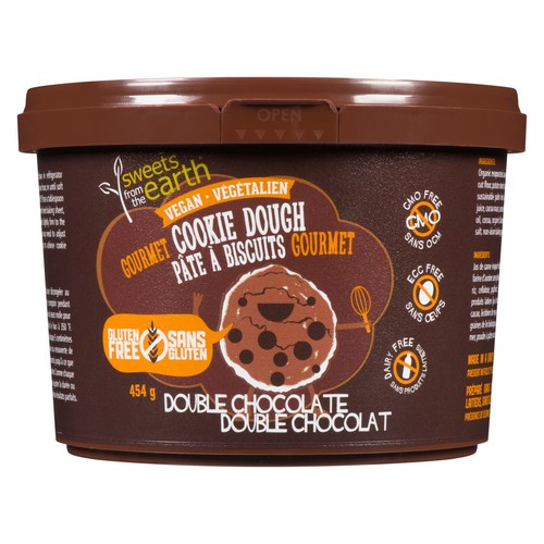 Sweets From The Earth Gluten-Free Double Chocolate Cookie Dough 454 g (frozen)