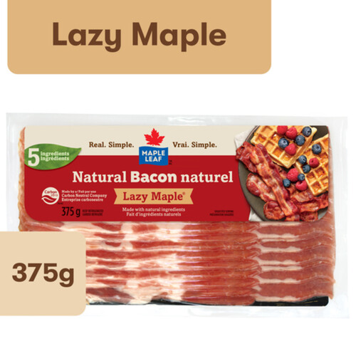 Maple Leaf Natural Bacon Lazy Maple 375 g