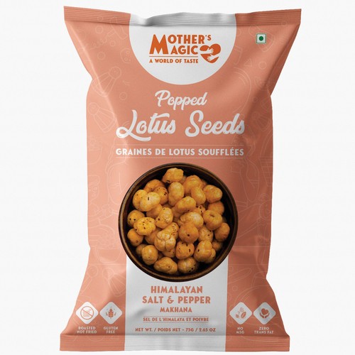 Mother's Magic Popped Lotus Seeds Himalayan Pink Salt 75 g