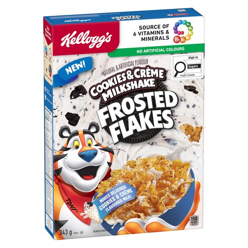 Kellogg's Frosted Flakes Cereal Cookies And Creme 343 g