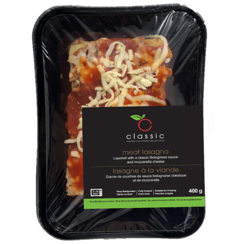 Classic Homestyle Market Selections Meat Lasagna Entree 400 g