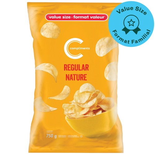 Compliments Potato Chips Regular 750 g