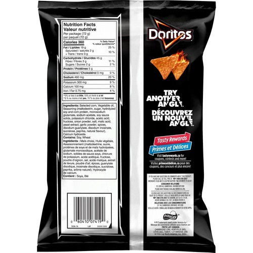 Doritos Tortilla Chips Sweet Chili Heat 72 g