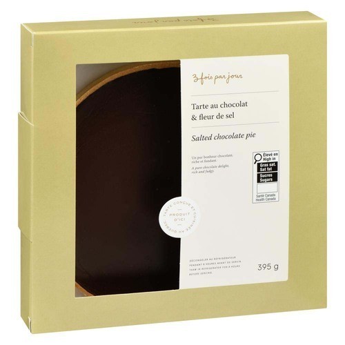 3 Fois Par Jour Pie Salted Chocolate 395 g (frozen)