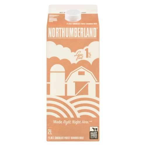 Northumberland 1% Partly Skim Chocolate Milk 2 L