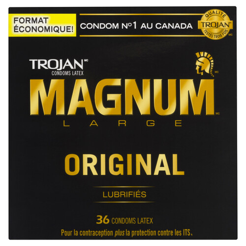 Trojan Magnum Large Original Latex Condoms 36 Pack