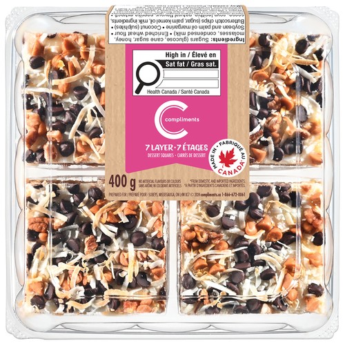 Compliments Dessert Squares 7 Layer 4 x 100 g