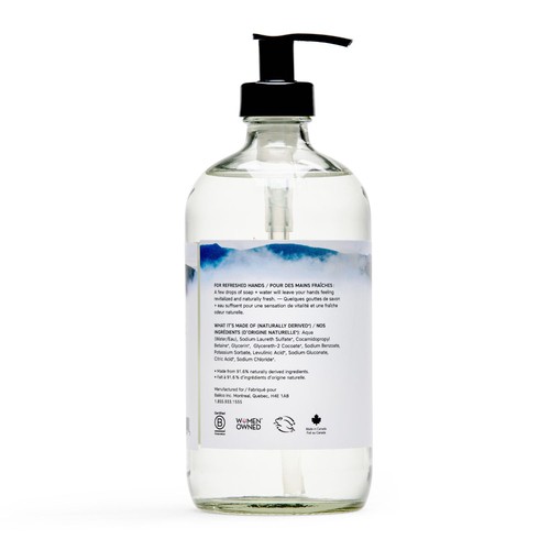 The Unscented Company Hand Soap Glass Bottle 500 ml