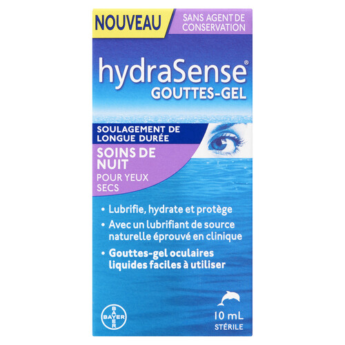 HydraSense Night Therapy Dry Eyes Eye Drops 10 ml