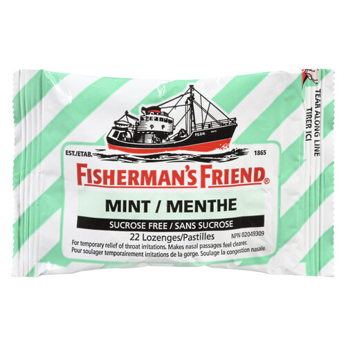 Fisherman's Friend Sucrose Free Lozenges  Mint 22 EA