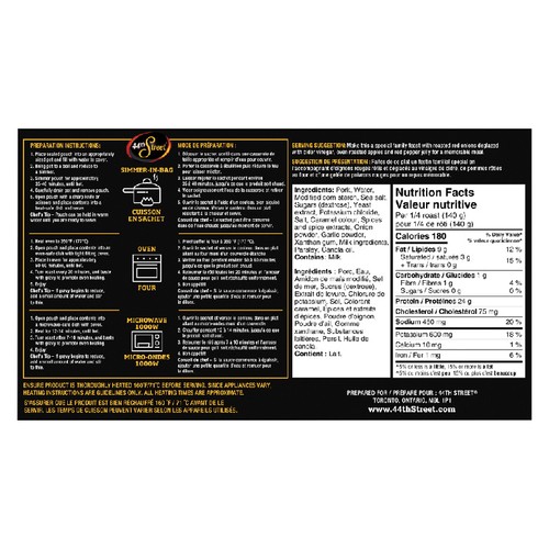 44th Street Pot Roast Pork In Gravy 575 g