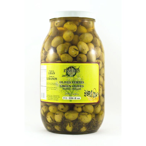 Rashaya Marinated Green Olives 3 L