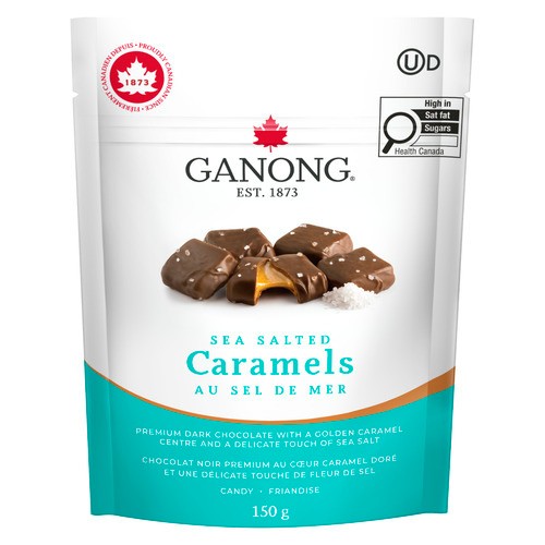 Ganong Chocolate Sea Salted Caramels 150 g