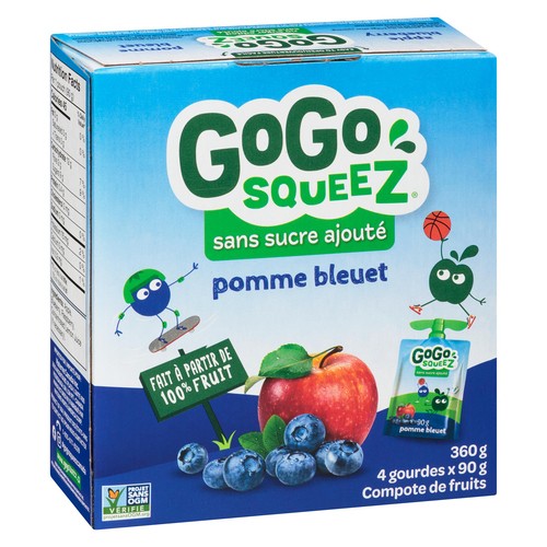 GoGo Squeez Fruit Sauce Apple Blueberry 360 g