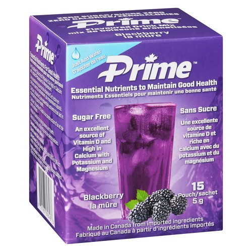 Prime Nutrition Drink Mix Blackberry Flavor 15 Packs