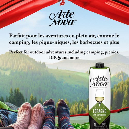 Arte Nova White Wine Spanish Sauvignon Blanc 11.5% Alcohol 1 L
