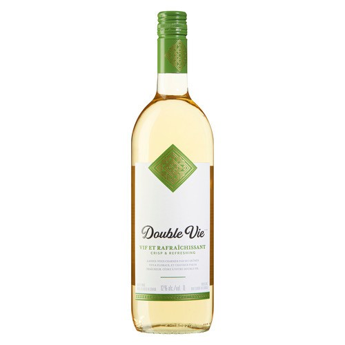 Double Vie Canadian White Wine 12% Alcohol Crisp & Refreshing 1 L (bottle)