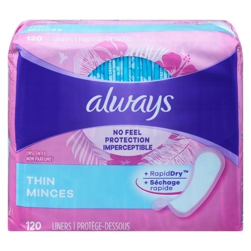 Always Panty Liner Daily Non Wing 120 Count