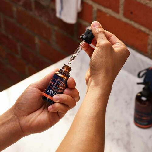 KingC Gillette Mens Beard Infused Jojoba Avocado Macad Almond Oils 1oz