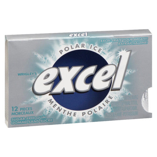 Excel Gum Polar Ice Sugar Free 12 Pieces