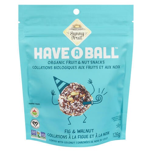 Sunny Fruit Have A Ball Organic Fruit & Nut Snacks Fig & Walnut 126 g