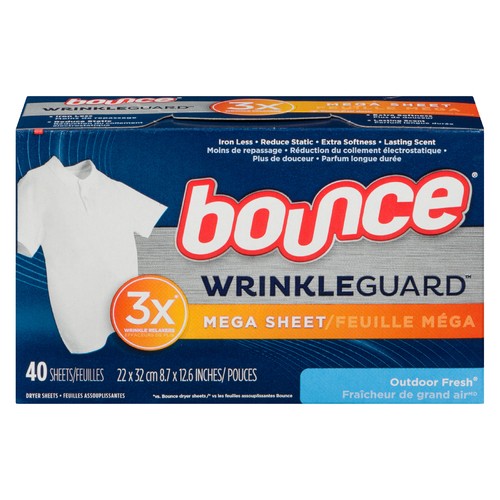 Bounce Fabric Softener Sheets Outdoor Fresh 40 Count