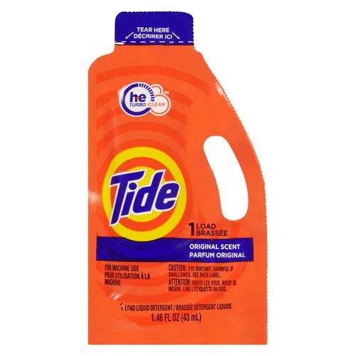 Tide Liquid Detergent Original Scent 1 Load 43 ml