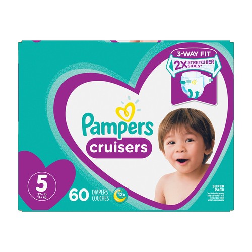 Pampers Cruisers Diapers Size 5 60 Count 