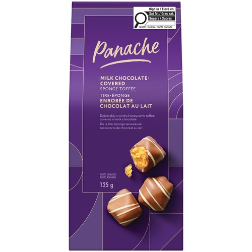 Panache Sponge Toffee Covered In Milk Chocolate 125 g