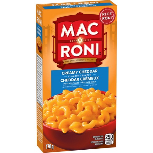 Mac-A-Roni Pasta With Sauce Creamy Cheddar Flavour 170 g