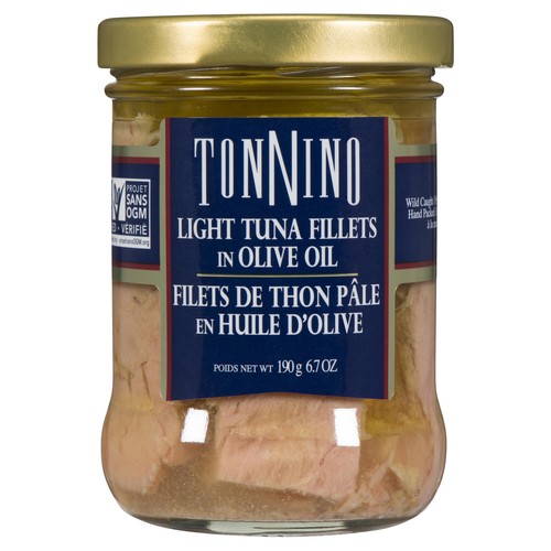Tonnino Light Tuna Fillets in Olive Oil  190 g