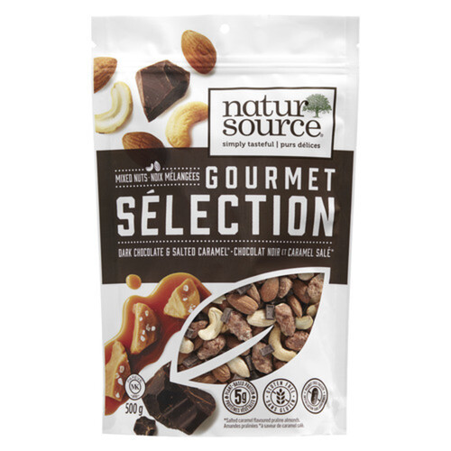Natursource Inc Gourmet Selection Nut Mix Dark Chocolate & Salted Caramel 500 g