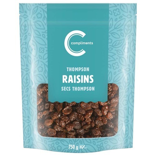 Compliments Thompson Raisins 750 g