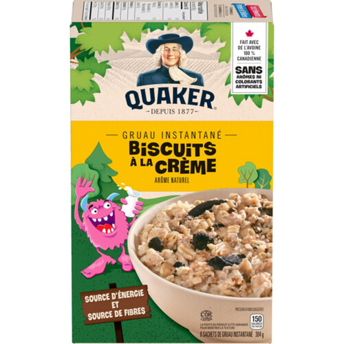 Quaker Instant Oatmeal Cookies And Cream 304 g