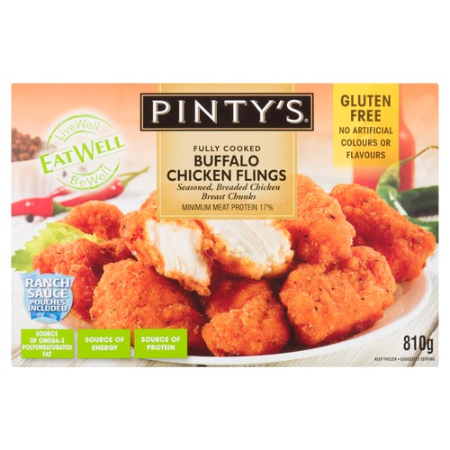 Pinty's Eat Well Frozen Buffalo Chicken Flings 810 g