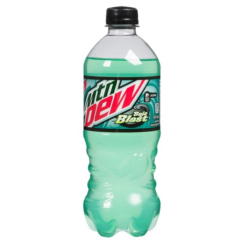 Mountain Dew Soft Drink Baja Blast 591 ml (bottle)