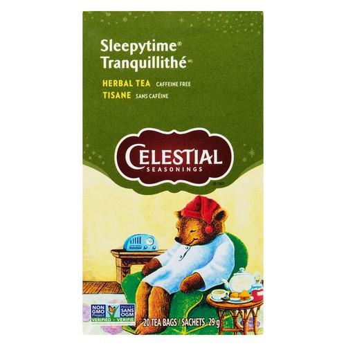 Celestial Seasonings Caffeine-Free Herbal Tea Sleepytime 20 Tea Bags