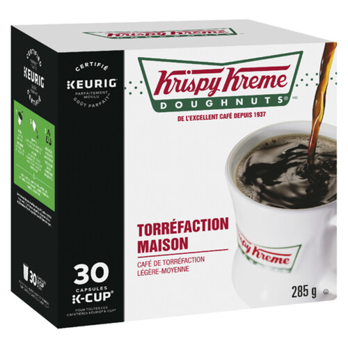 Krispy Kreme Coffee Pods Smooth Light Medium Roast 30 K-Cups 285 g