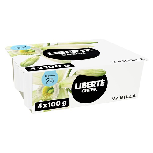 Liberté 2% Greek  Yogurt Vanilla  4 x 100 g