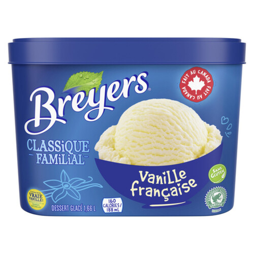 Breyers Family Classic Frozen Dessert French Vanilla 1.66 L
