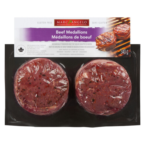 Marcangelo Beef Medallions Bacon Wrapped 340 g